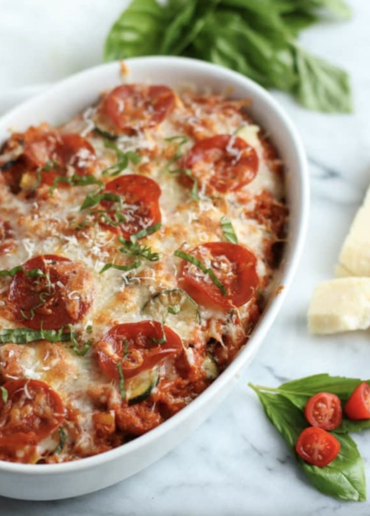 Healthy Pepperoni Pizza Quinoa Bake from the RealFoodRds