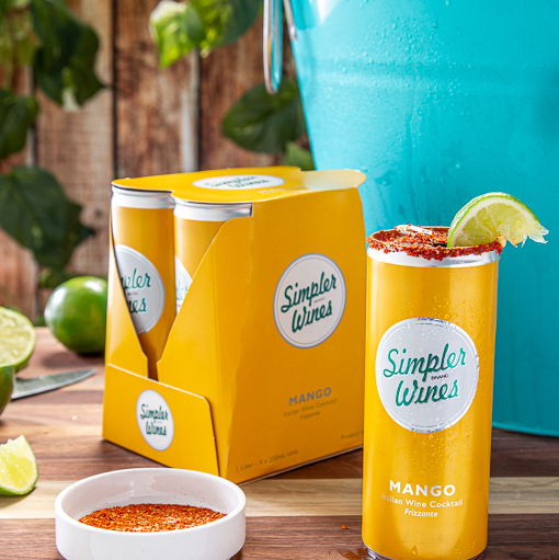 Cool off with Trader Joe's Mango flavored Simpler Wines at your next summer barbecue