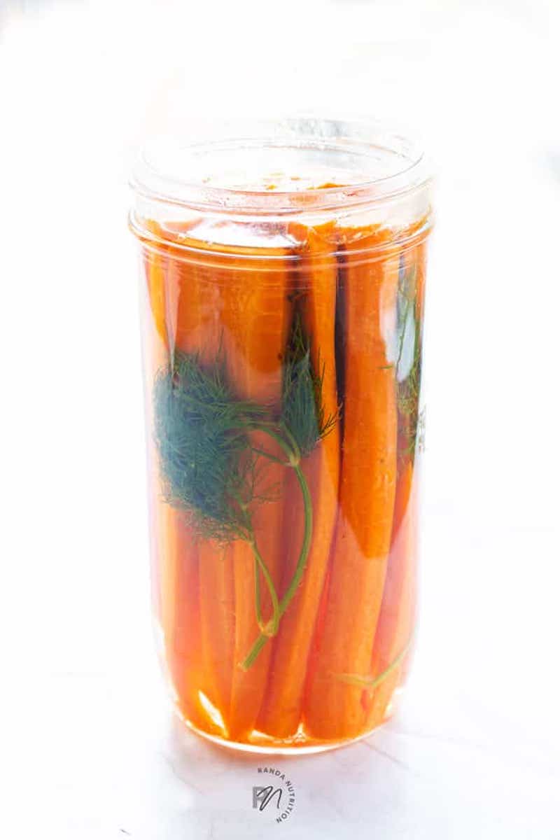 What to make with veggies from your August CSA Box: Pickled Carrots at Randa Nutrition