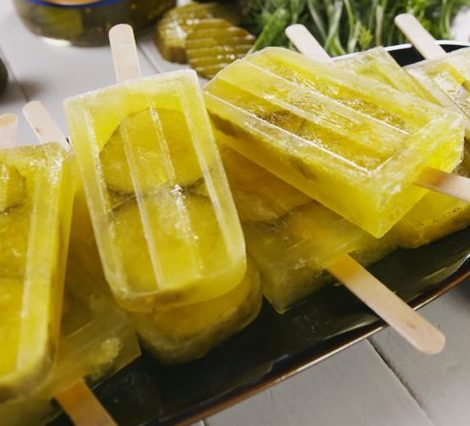 Pickle juice popsicles from Delish