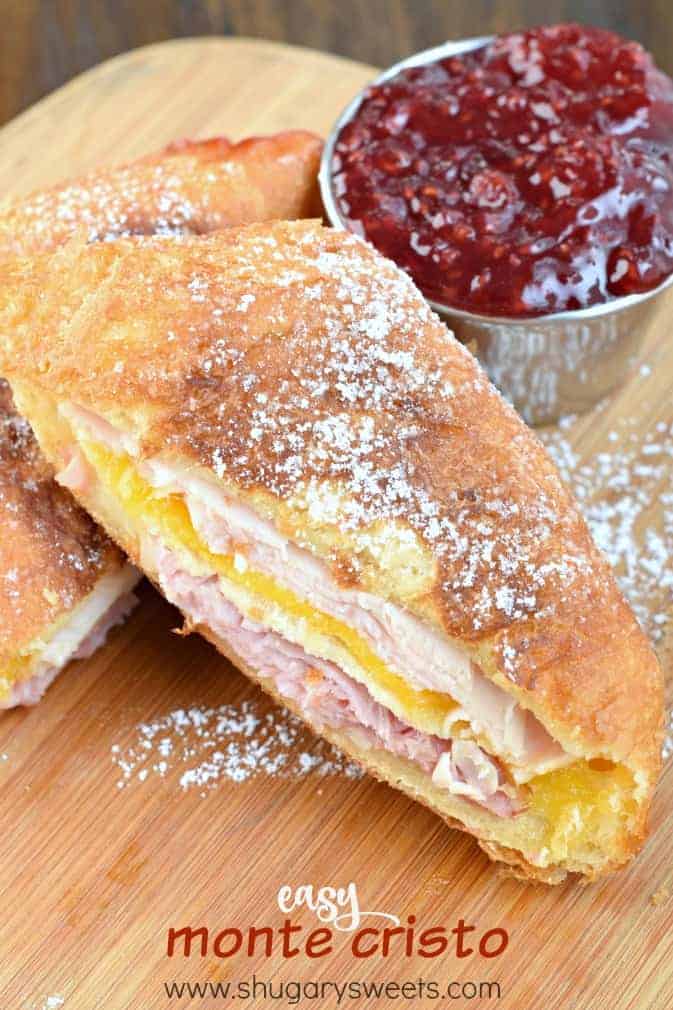 Kids menu favorites upgraded for the family:Monte Cristo sandwich from Sugary Sweets, over regular grilled cheese 