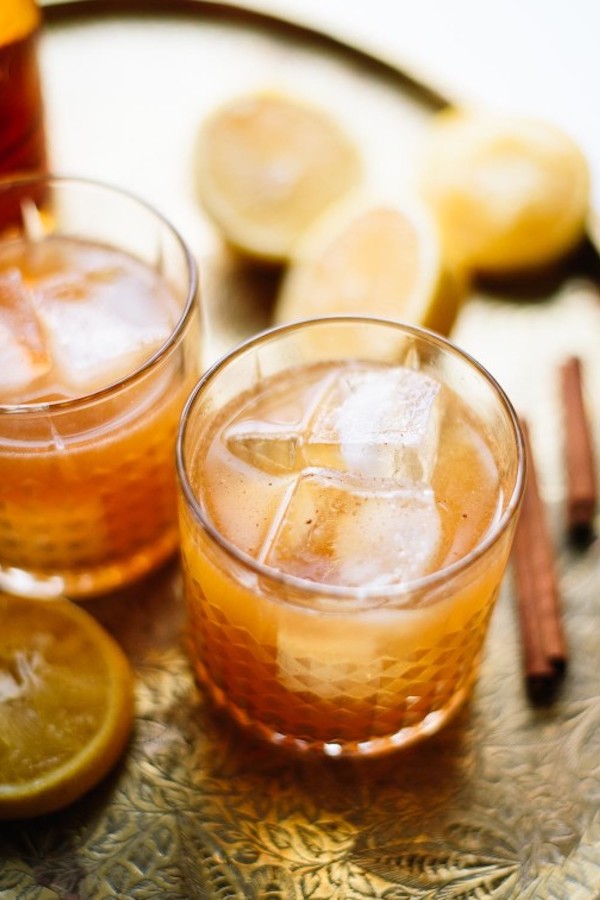 Make this Maple Cinnamon Whiskey Sour recipe from Cookie and Kate this holiday