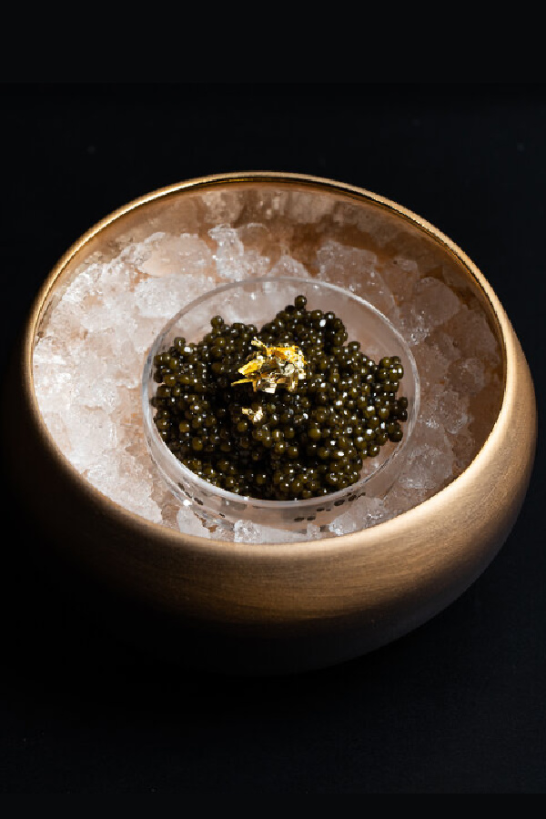 Aphrodisiac Valentine food gifts: Splurge on a luxury tin of caviar from Regiis Ova.
