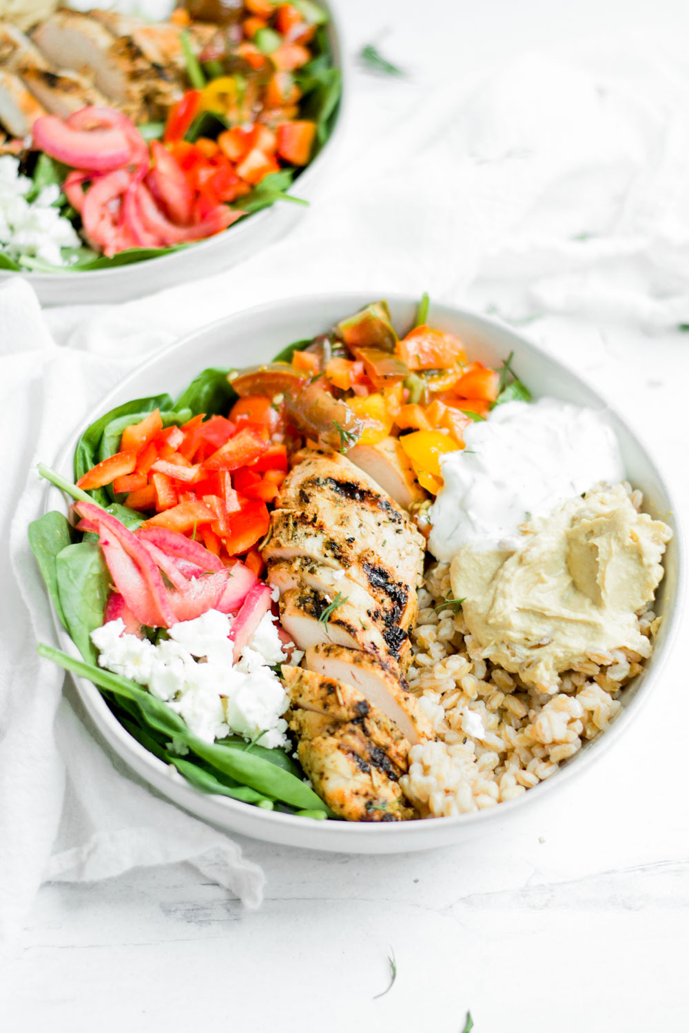 Creative DIY dinner ideas: Make your own Mediterranean bowls, like these at Sarah Gold Nutrition