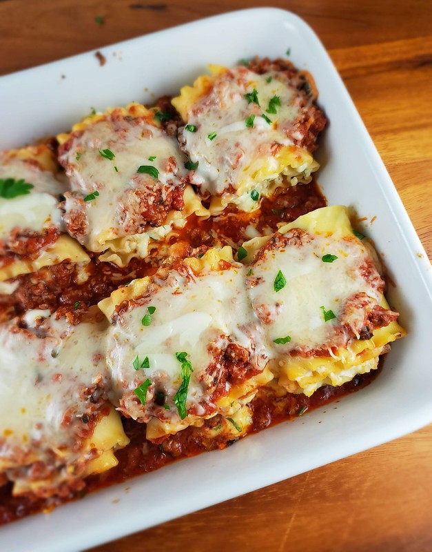 Creative DIY New Year's Eve dinner: Make your own lasagna roll-ups, like these at Monster Foodies!