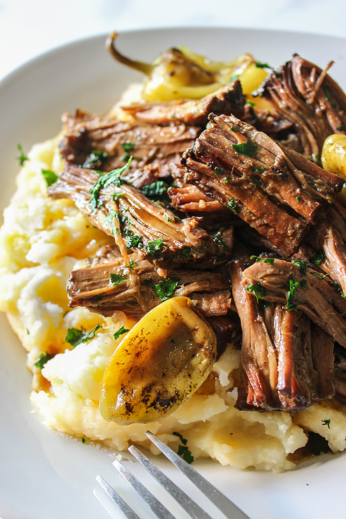 Weekly meal plan 5, easy prep-ahead meals: Mississippi Pot Roast at The Cooking Jar