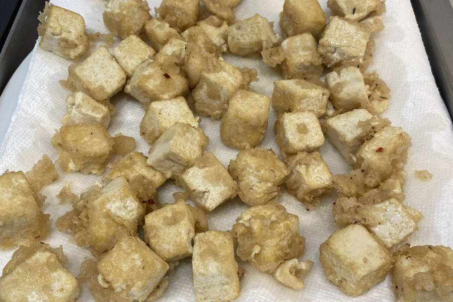 Trying TikTok recipes with our kids: Crispy Tofu. How did it turn out? Well....