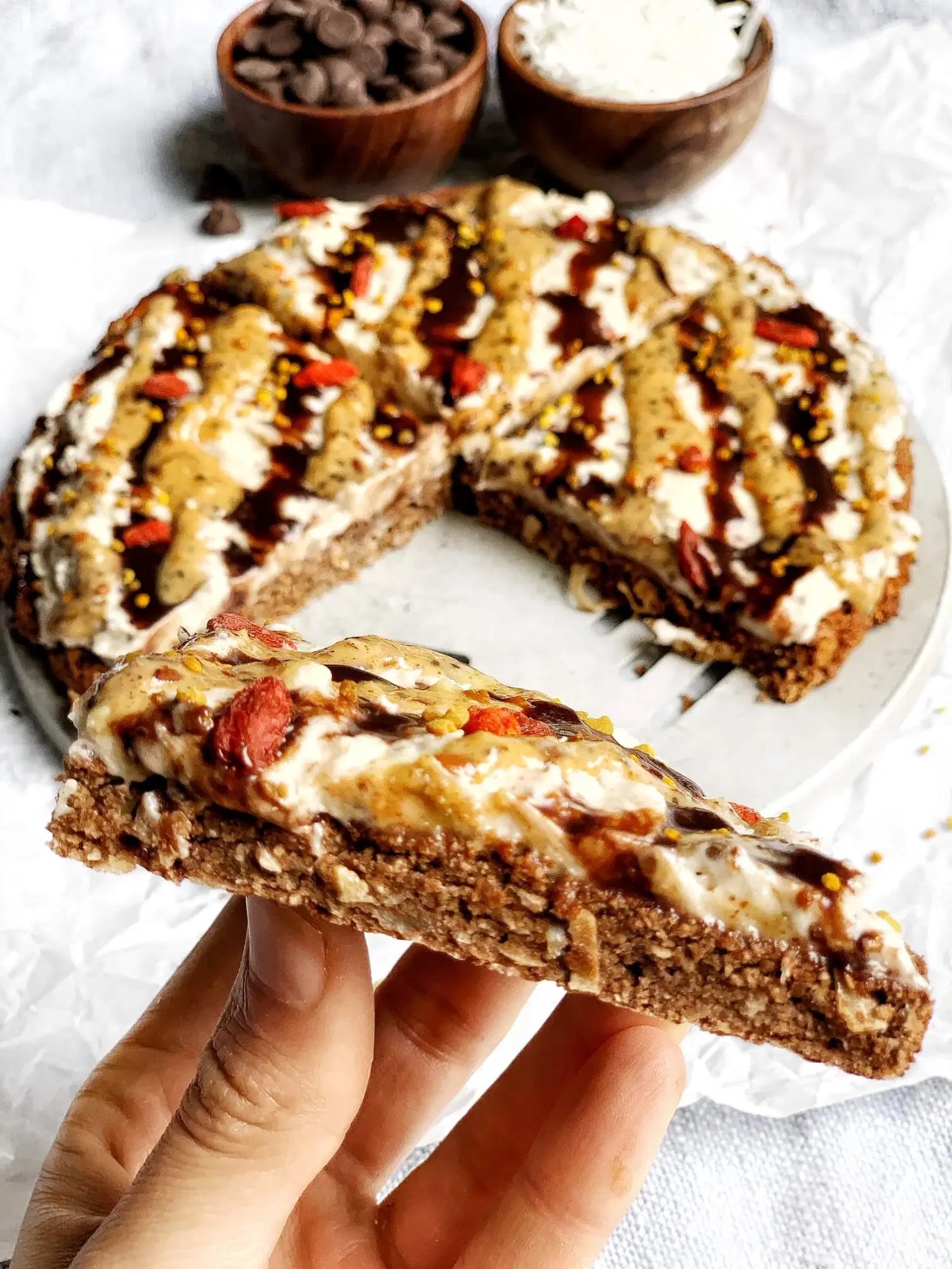 Dessert pizza recipes: Healthy dessert pizza at Donut Worry, Be Healthy