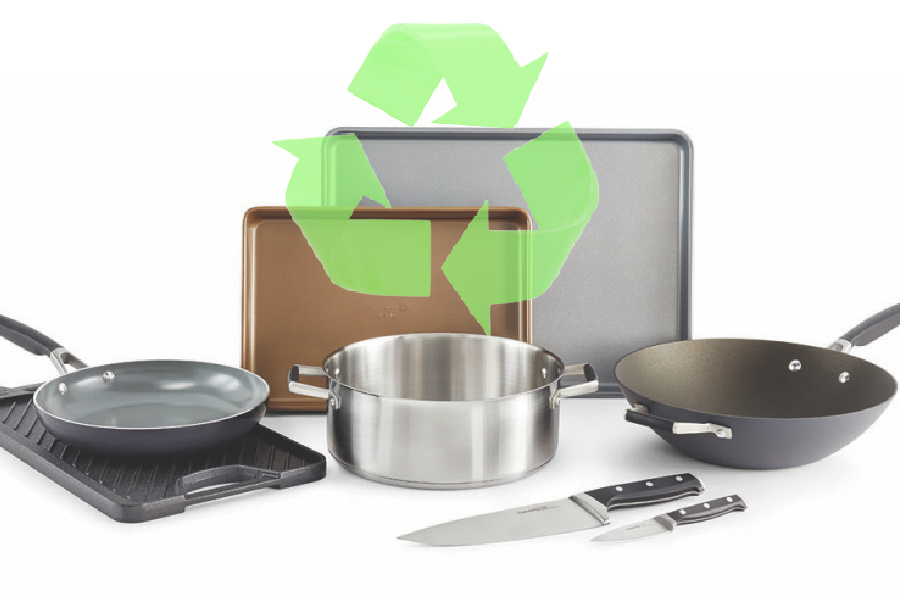 We found the easiest new way to recycle old cookware, bakeware, and cutlery, right from home