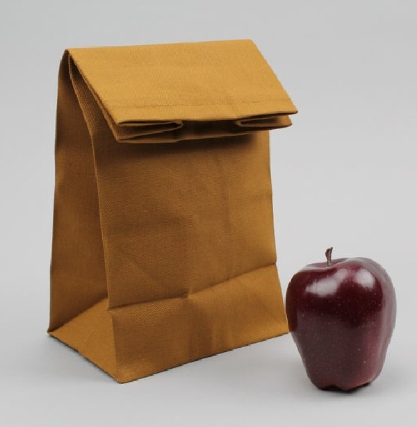 Cool Lunch bags for Teens: The Brown Bag in canvas from Italic Home on Etsy