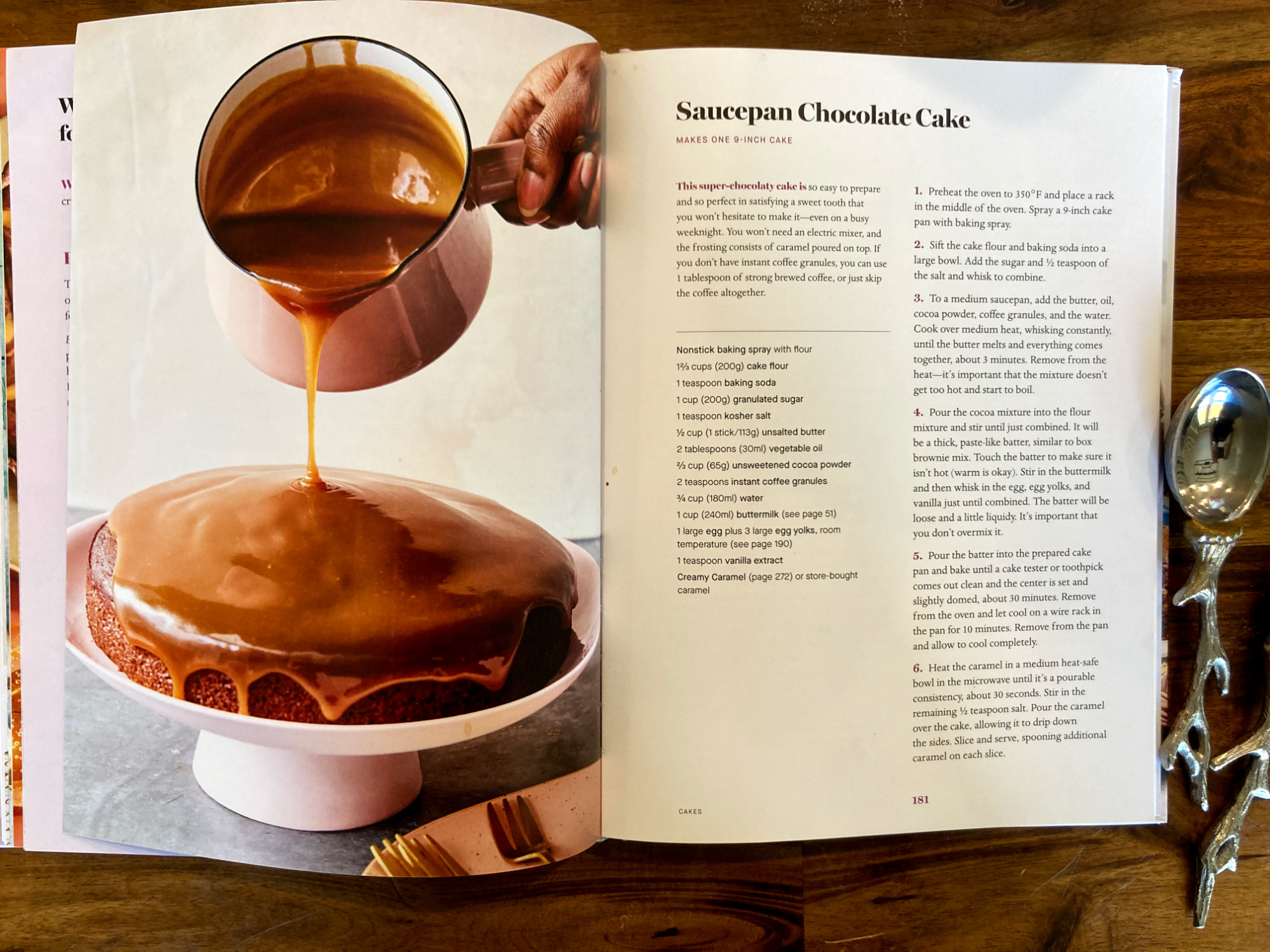 We are crazy about Vallery Lomas's recipe for Saucepan Chocolate Cake in her new cookbook, Life Is What You Bake It
