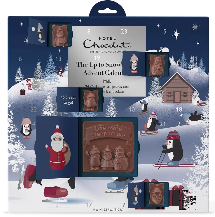 Adorable chocolate Advent calendar for kids from Hotel Chocolat is made from 40% milk chocolate