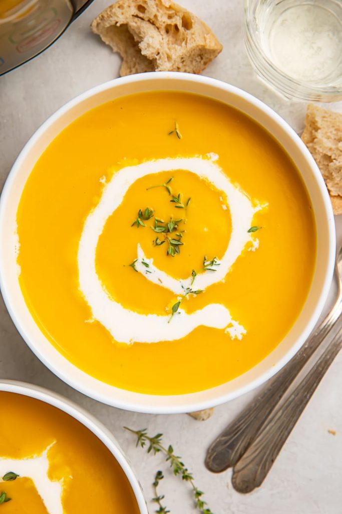 Weekly Meal Plan Ideas 39: Instant Pot Butternut Squash Soup from 40 Aprons