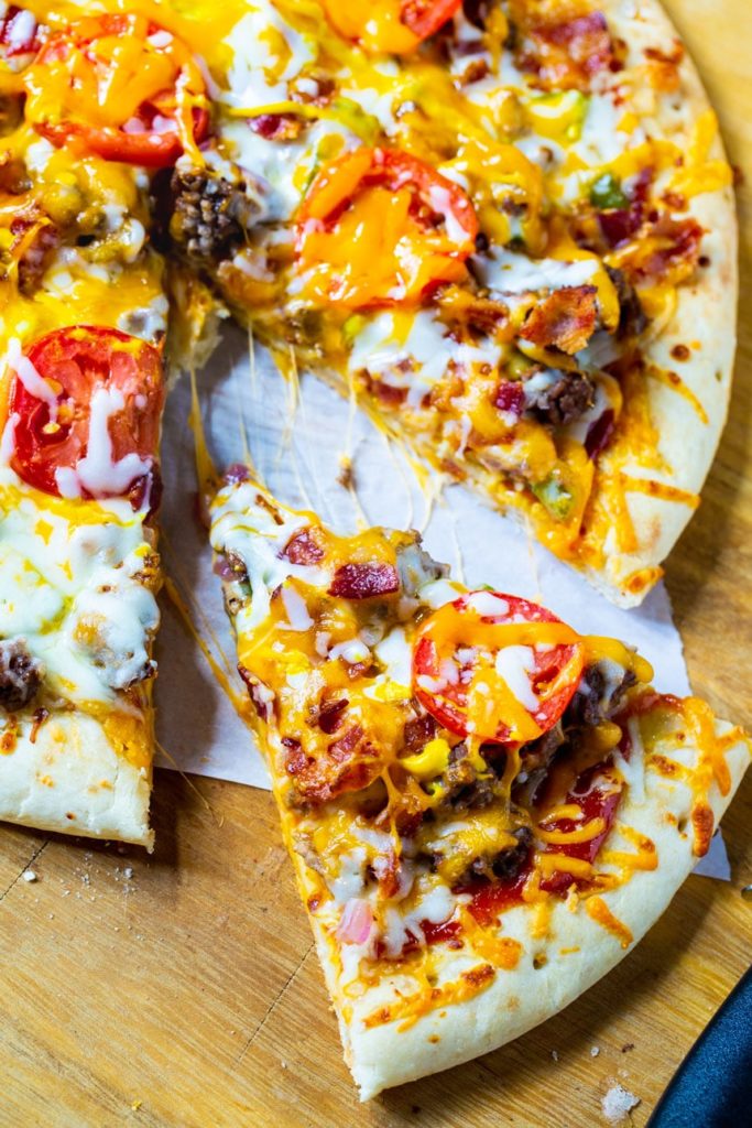 Weekly Meal Plan Ideas 43: Cheeseburger Pizza from Spicy Southern Kitchen