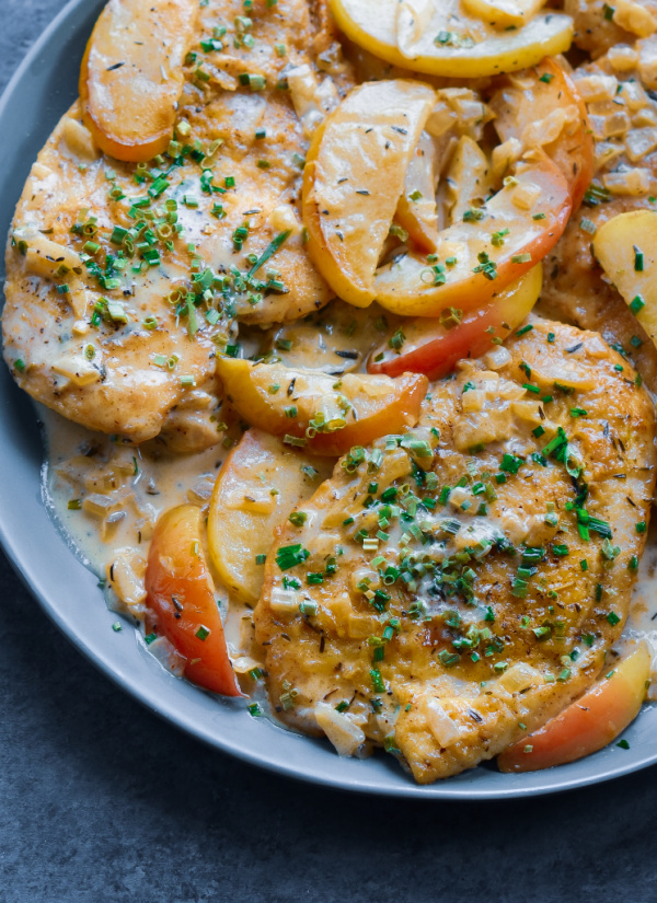 5 new recipes for meal planning burnout: Chicken Fricassee with Apples from Once Upon A Chef