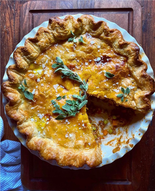 Meal Planning Burnout: Meat Pie from Diane Morrisey on Instagram