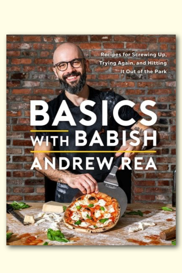 A new cookbook from bookshop .org like Basics with Babish by Andrea Rea | Holiday gifts for cooks supporting small business