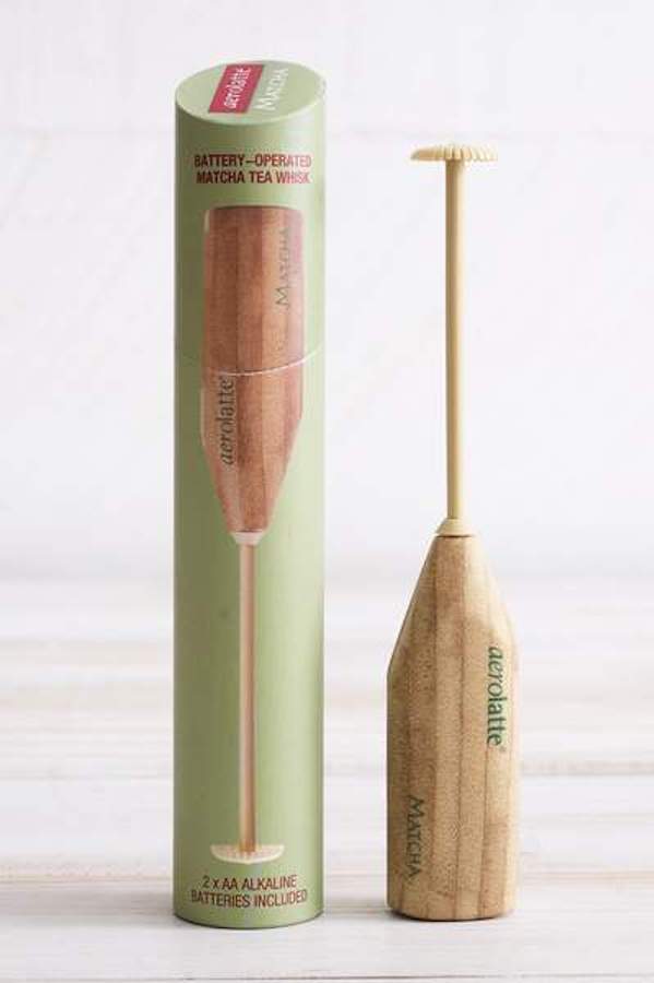 Make frothy matcha with this cool bamboo frother from TeaPigs for under $20!