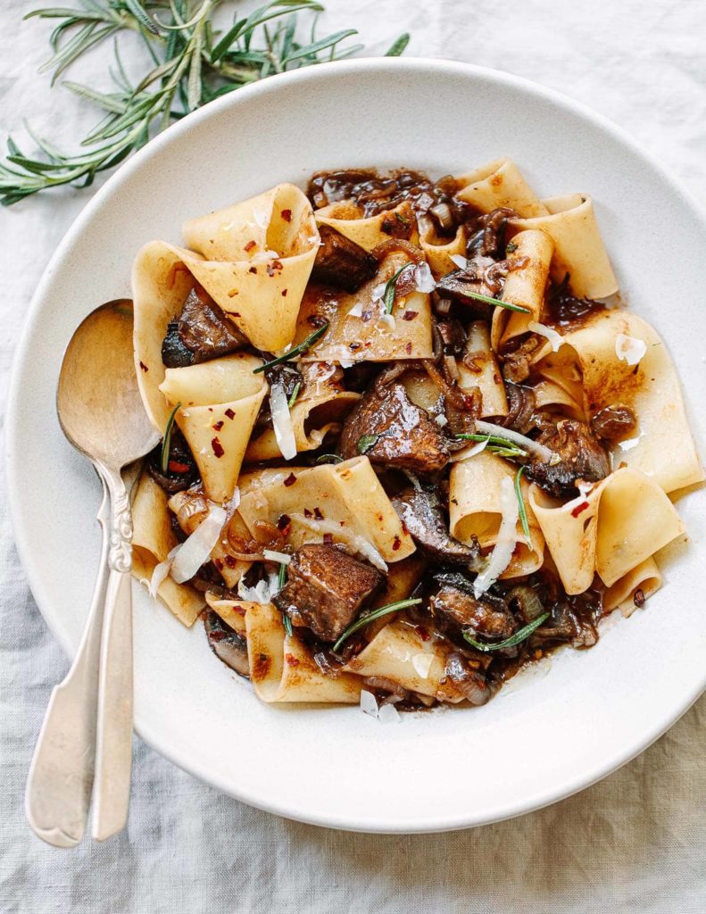 Weekly Meal Plan Ideas #46: Pappardelle Pasta with Portobello Mushroom Ragu from FamilyStyleFood