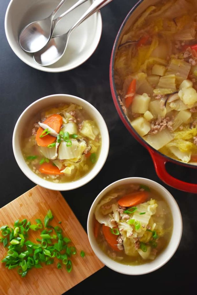 Weekly Meal Plan Ideas #46: Pork and Napa Cabbage Soup from Nom Nom Paleo
