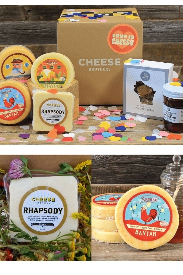 There is a lot to love in the Love is Cheesy gift pack from Cheese Brothers from Wisconsin