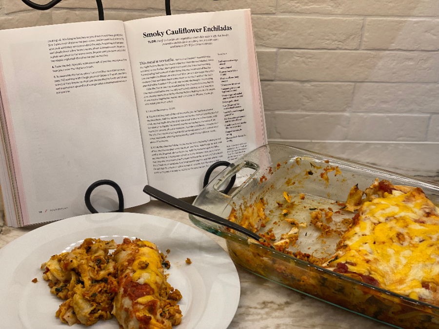Smoky Cauliflower Enchilada recipe by Leanne Brown | From Good Enough: A Cookbook, shared with permission