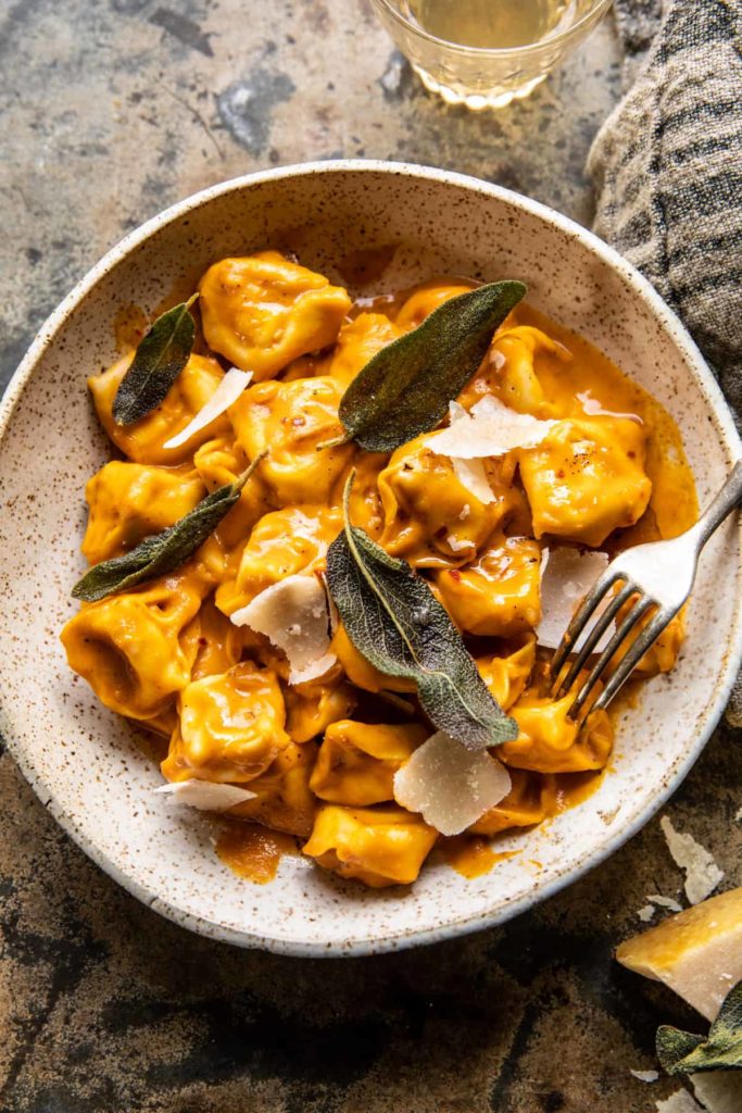 Brown Butter Pumpkin Tortellini Alla Vodka from Half Baked Harvest