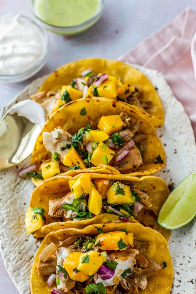 Spicy Citrus Fish Tacos from Meiko and the Dish