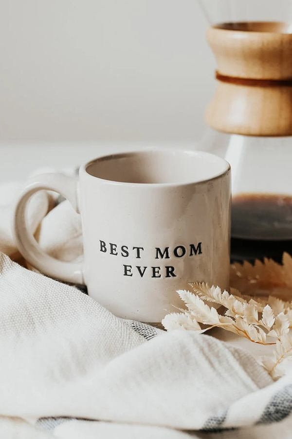 Mother's Day kitchen gifts: Best Mom Ever mug from Sweet Water Decor on Etsy
