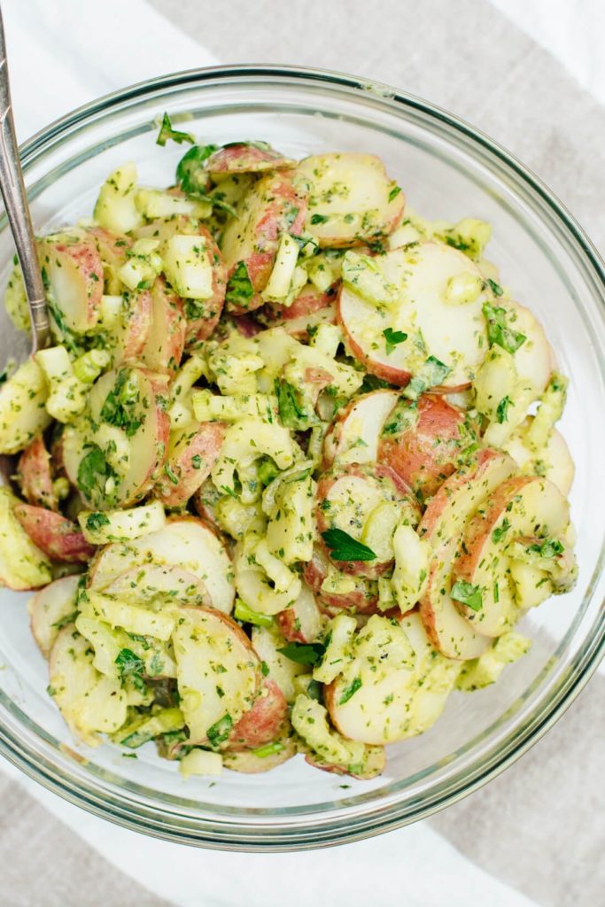 The perfect Memorial Day picnic menu | Herbed Potato Salad Recipe from Cookie and Kate