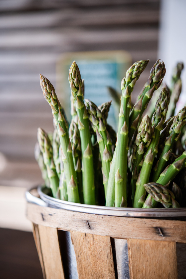 How and why to sign up for a community supported agriculture box: Many CSA boxes contain asparagus in the spring. Yum!