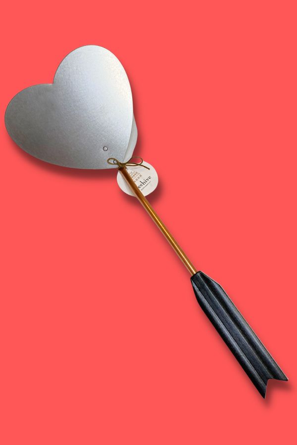Handmade heart shaped spatula from Beehive Rhode Island