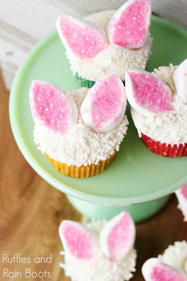 Make these Easter bunny cupcakes with the recipe from Ruffles and Rainboots.