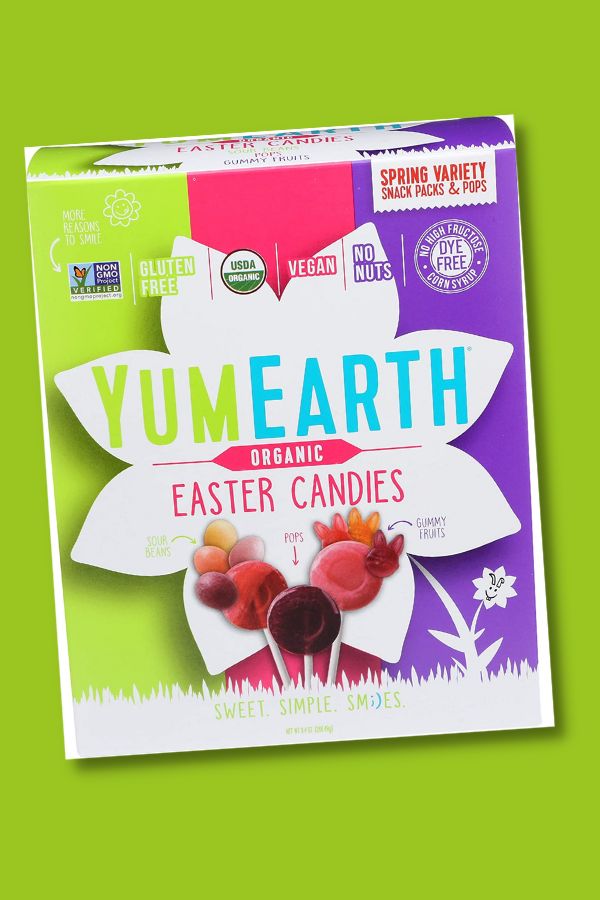 Yum Earth's allergy-free Easter candy assortment makes filling baskets easy.