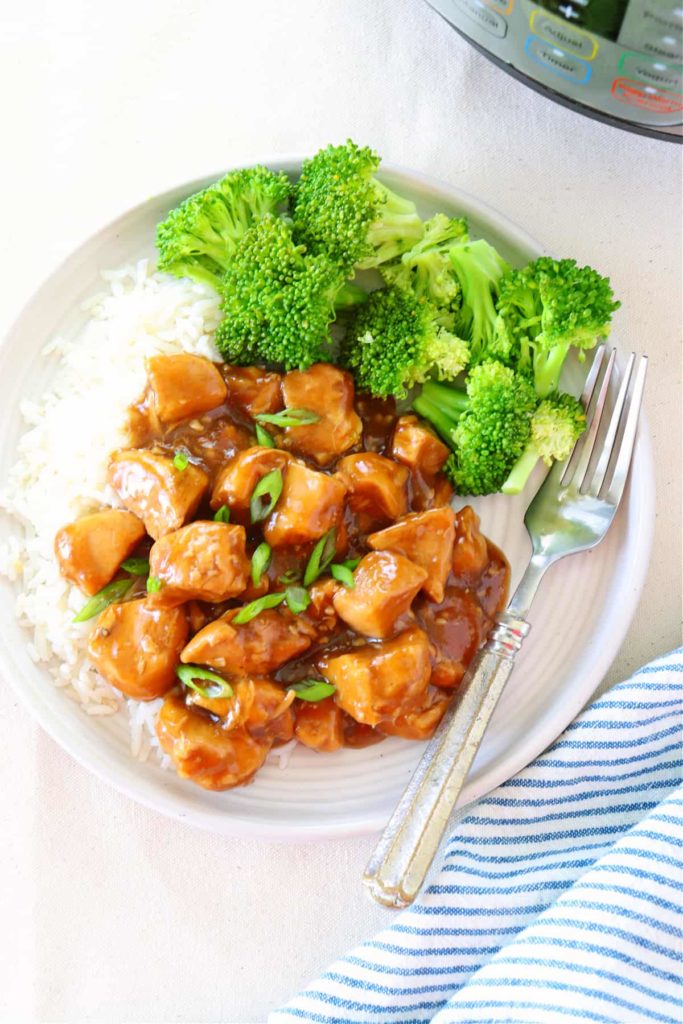 Instant Pot Teriyaki Chicken from Crunchy Creamy Sweet | Cool Mom Eats Weekly Meal Plan Ideas