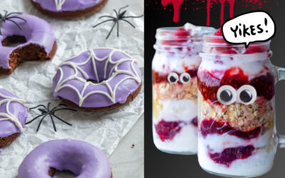 8 suuuuper easy, healthy Halloween treats that won’t take you all day to make.