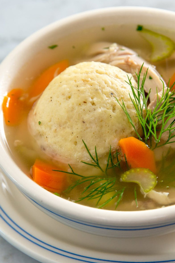 Matzoh ball soup delivery for Hanukkah from Russ & Daughters