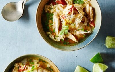 Light chicken tortilla soup, our weekly Weight Watchers recipe